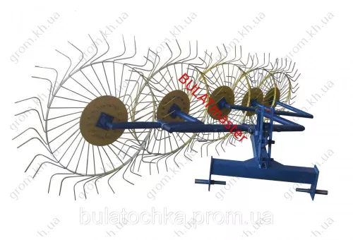 Фото 1- Грабли - ворошилки 5-ти колесные тракторные AMG