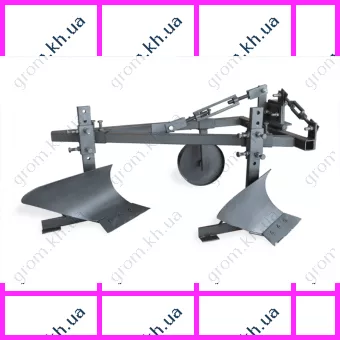 Фото 1- Плуг двухкорпусный к мототрактору