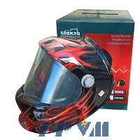 Зварювальна маска хамелеон Spektr АМС-8000 (3 рег. Li-Ion, Вогонь)