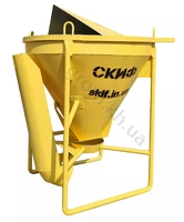 Бункер цебра для бетону Скіф 1.5 куба БК – 1 (з капюшоном)