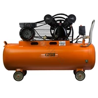 Компрессор ременной GRAD V 2.5кВт 378л/мин 8бар 100л (2 крана)