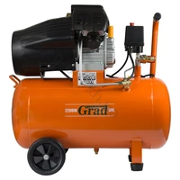 Компрессор GRAD V 2.2кВт 386л/мин 8бар 50л (2 крана)