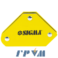 Набор держателей магнитных мини SIGMA 4кг 52×20×40×16×38мм (45,90,135°) 4шт