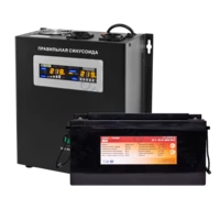 Комплект резервного живлення LogicPower ДБЖ W2500VA + літієва (LifePo4) батарея 2600W