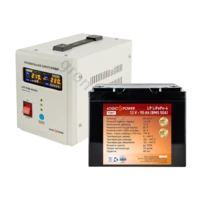 Комплект резервного живлення для котла LogicPower ДБЖ 800VA + літієва (LifePo4) батарея 1300W