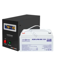 Комплект резервного питания для котла и теплого пола LogicPower ИБП B800VA + мультигелевая батарея 900W