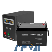 Комплект резервного питания для котла LogicPower ИБП B500VA + AGM батарея 1300W