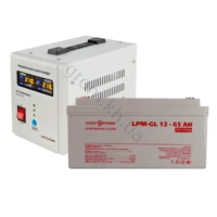 Комплект резервного живлення для котла LogicPower ДБЖ 500VA + батарея гелю 900W