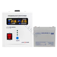 Комплект резервного живлення для котла LogicPower ДБЖ 500 + мультигелева батарея 720W