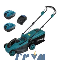 Аккумуляторная газонокосилка PROFI-TEC EcoCut 43 Lite (2×PT2040EP (4.0 Ач), зарядное устройство)