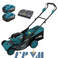 Аккумуляторная газонокосилка PROFI-TEC EcoCut 51 Pro (2×PT2080EP (8.0 Ач), зарядное устройство)