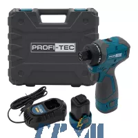 Аккумуляторный шуруповерт PROFI-TEC PPCD5516Q (2×PPT1620 (2.0 Ач), зарядное устройство)