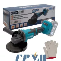 Аккумуляторная угловая шлифовальная машина PROFI-TEC PGA202 POWERLine (без аккумулятора и зарядного устройства)