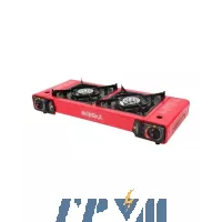 Плита газовая с пьезоподжигом под газовые баллоны бутан и пропан-бутан NURGAS NG-502 + 2шт газа