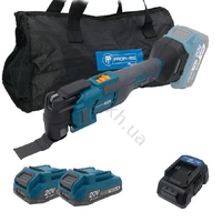 Аккумуляторный мультитул (реноватор) PROFI-TEC PCM430 UltraCore (2×PT2020VX (2.0 Ач), зарядное устройство)