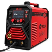 Сварочный инвертор Edon PRO MIG-318 LCD MMA+MIG с синергетическим управлением (20-300 А, 0.6-1.0 мм, Гарантия 3 года)
