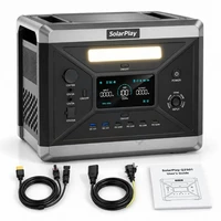 Портативная зарядная станция SolarPlay Q2501 2400Вт 2160Вт·ч LiFePO4, ИБП UPS, для дома и котла