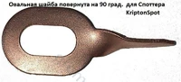 Овальная шайба для споттера с поворотом (25 шт)