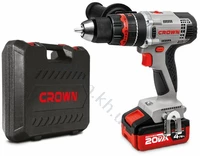 Аккумуляторный ударный шуруповерт Crown CT21075HMX-4 BMC