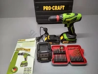 Шуруповерт акумуляторний Procraft РА-18 PRO з DFR патроном та набір інструменту